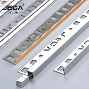 Profilé décoratif JECA pour couvertures de <span class=keywords><strong>coins</strong></span> de murs, échantillon gratuit, garniture de carreaux en acier inoxydable 304, garnitures de bords de murs - Product Image 1