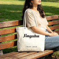 Sac fourre-tout élégant en toile neutre avec poignées en corde de coton, logo personnalisé, sac de courses durable et réutilisable pour les courses et les courses quotidiennes