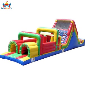 Circuito de Obstáculos Inflable Temático de Arcoíris de 15x4m, Doble Carril, Casa de Brinco Funfest con Capacidad para 20 Personas, 3 Años de Garantía para Fiestas - Product Image 3