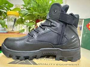 Botas de Senderismo TSB10, Botas Tácticas Altas con Costuras Reforzadas en Toda la Superficie, Botas de Tobillo con Cierre Lateral - Product Image 4