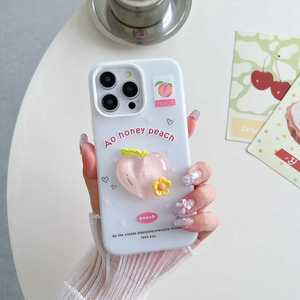Cover per iPhone 17 Air 16 15 Plus 14 Pro Max 13 12 antiurto con specchio e design anime, cartone animato, epossidico, a forma di frutta, <span class=keywords><strong>Hello</strong></span> <span class=keywords><strong>Kitty</strong></span> - Product Image 6