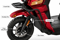 Large Quantity Custom Support Rear Rack Anti Collision Protector Comfort Brake System Electric Motorcycle for Adult Commuting