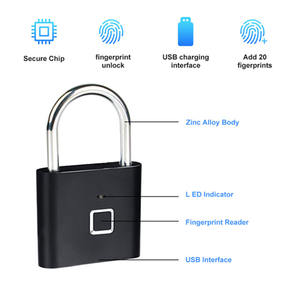 <span class=keywords><strong>Cadenas</strong></span> intelligent électronique miniature en alliage de zinc, étanche, <span class=keywords><strong>sans</strong></span> clé, noir, <span class=keywords><strong>cadenas</strong></span> intelligent, <span class=keywords><strong>cadenas</strong></span> à empreintes digitales intelligent - Product Image 6