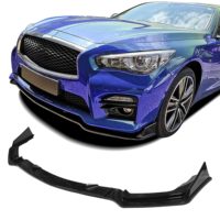 Séparateur de lèvre de pare-chocs avant en gros d'usine Honghang pour Infiniti Q50 Sport 2014 2015 2016 2017 Spoiler avant ABS