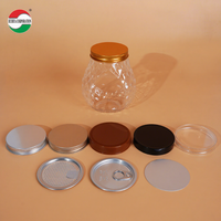 Boîtes en plastique PET vides modernes de haute qualité, pots en plastique transparents, emballage avec couvercles