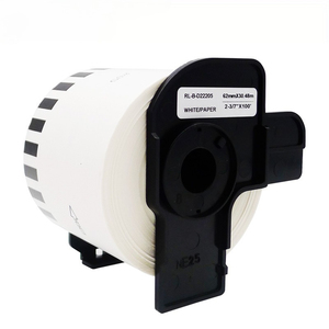 Rollo de Etiquetas Térmicas de Repuesto DK-22205 62mmx30.48m Compatible con Impresora de Etiquetas <span class=keywords><strong>Brother</strong></span> Serie <span class=keywords><strong>QL</strong></span> - Product Image 1