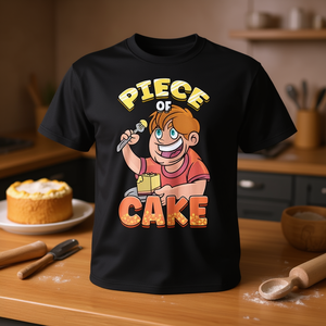 เสื้อยืดลายการ์ตูนตลกสีดำสำหรับผู้ชาย เสื้อโปรโมชั่น - Product Image 3