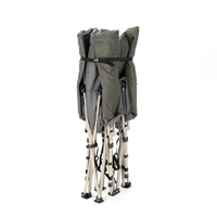 Lit pliant en coton Hitree 2024 pour l'extérieur, mobilier de jardin moderne, lits pliants portables pour le camping avec poche de rangement