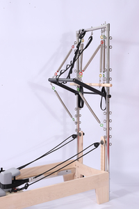 Cama de Pilates Multifuncional Comercial de Madera de Arce, Cama de Yoga, Reformer para Equilibrio Corporal, Reformer con Media Torre para Uso Doméstico - Product Image 3