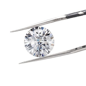 Loose Moissanite 1Carat D Color 6.5mm Diameter VVS1 <strong>Clear</strong> Excellent <strong>Cut</strong> 6A Quality White GRA Certificate DIY Jewelry
