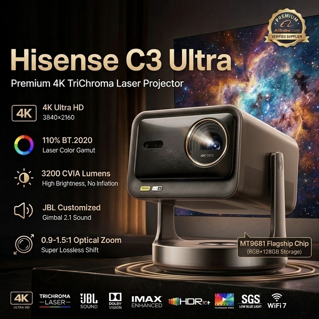 Hisense C3 Ultra Projector Vidda: 4K Laser Features