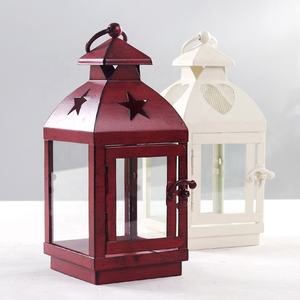 Faroles Pequeños para Velas/Chimenea, Decoración Navideña para el Hogar y Bodas, Farol con Asa, Farol de <span class=keywords><strong>Metal</strong></span> para Velas Navideñas - Product Image 6