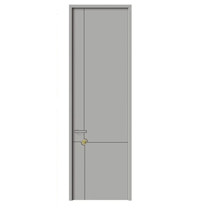 Puertas Interiores de Madera al por Mayor de Fábrica, Puertas de Dormitorio de Madera Maciza Compuesta, Puertas Ecológicas para Hoteles - Product Image 3