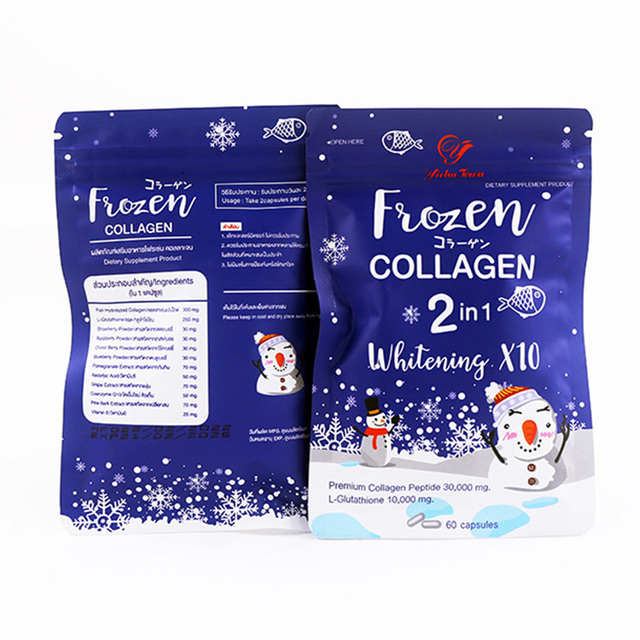 Skin Collagen Whitening Capsule Frozen Collagen 2 in 1 Whitening Capsule for Face Skin