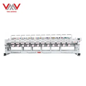 VMA high quality Linear 12 head driver system 12 needle hat embroidery machines