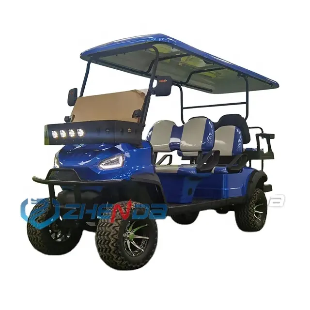 गोल्फ कार/चाइना ब्लू 6 सीटें गोल्फ कार्ट/गोल्फ कार्ट क्लब कार इलेक्ट्रिक गोल्फ बिक्री के लिए इलेक्ट्रिक गोल्फ बग्गी
