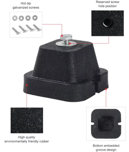 Supporti isolatori in gomma Anti-vibrazione per condizionatori e pompe essenziali per reprimere oscillazioni - Product Image 6