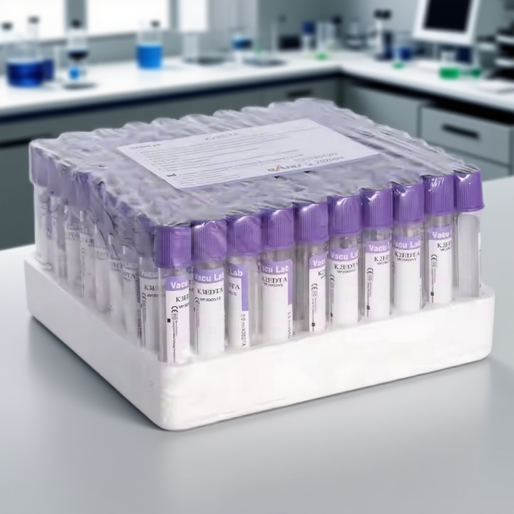 4ml EDTA K2 K3 Blood Collection PET / Glass Tubes For Hospital