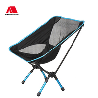 Chaise pliante de camping, de pêche ou de plage, ultra-légère en alliage d'aluminium, respirante et confortable, avec dossier, idéale pour les voyages et les loisirs