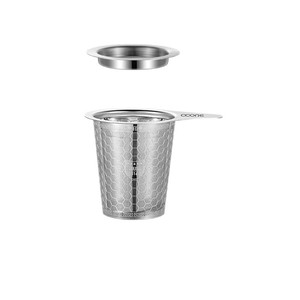 Infuseur à thé en acier inoxydable 316 à mailles extra fines avec poignées et couvercle pour thé en vrac et café – <span class=keywords><strong>Filtre</strong></span> à infuser - Product Image 1