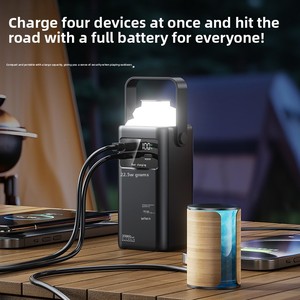Banco de Energía de Plástico de Alta Capacidad con Diseño Innovador, 20 000 mAh, con <span class=keywords><strong>Carga</strong></span> Súper <span class=keywords><strong>Rápida</strong></span> de 225W para Camping - Product Image 3