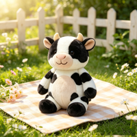 Peluche mignonne personnalisée, poupée en tissu de coton et doublure en maille