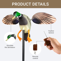 Décoy de chasse au canard électrique 3D premium amélioré, matériau PE durable et imperméable, couleur personnalisée disponible, prix de gros d'usine
