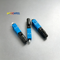 Conector Rápido de Fibra Óptica Monomodo HC01 c SX SC UPC de 55 mm, Pre-Pulido, Sin Fusión, ODN, para FTTH