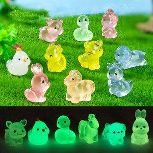 Miniaturas <span class=keywords><strong>de</strong></span> Resina Luminosas <span class=keywords><strong>de</strong></span> los Doce Signos del Zodiaco, Figuras <span class=keywords><strong>de</strong></span> Animales como Conejo, Dragón, Serpiente y Cerdo, Adornos <span class=keywords><strong>de</strong></span> Resina para Micro Paisajes y Manualidades - Product Image 5