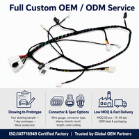 Konektor Kabel Harness Mobil 4 Pin untuk Kamera Mundur Excavator 12V Bersertifikasi ISO9001