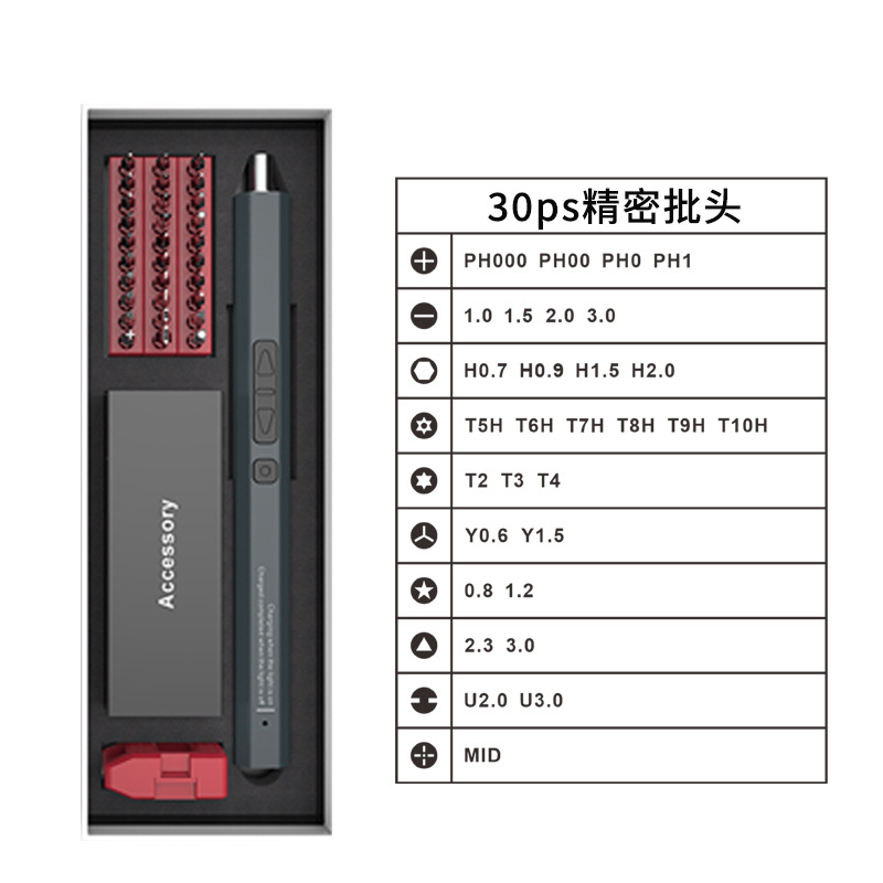 Juego de destornilladores 36 en 1 rojo