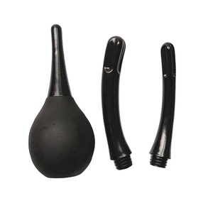 Douche anale de 350 ml avec 3 buses Douche anale confortable en PVC Jouets sexuels pour adultes pour hommes et femmes Nettoyage <span class=keywords><strong>anal</strong></span>/vaginal Douche - Product Image 1
