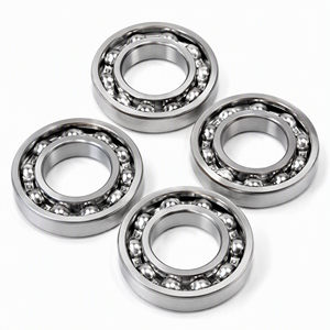 Roulement à billes ouvert en acier inoxydable 304 6010, 50x80x16mm, non magnétique, résistant à la corrosion, à gorge profonde, pour équipement alimentaire et médical - Product Image 1