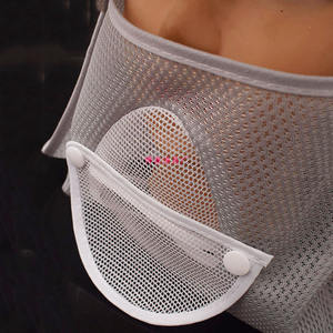 Sombrero de pesca gris para hombre con protector facial, ala curvada, protección contra mosquitos, protección solar para pesca nocturna, pesca con señuelos - Product Image 5