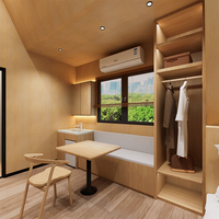 Kawagebo Kamp (KK) S310 31 ㎡   Casa Modular Prefabricada en Forma de A, Villa Triangular de Acero Ligero, Casa Pequeña Prefabricada Llave en Mano