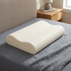 Almohada Ergonómica para el Cuello 100% Látex Natural, Color Sólido, Transpirable, Diseño Minimalista para Ropa de Cama - Product Image 1