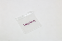 Sac à fermeture éclair transparent en PVC transparent avec logo personnalisé, petit format, pour les attaches pour cheveux, les bijoux, les cosmétiques, les emballages cadeaux