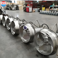 Agitateur submersible en acier inoxydable SS304/316, mélangeur, propulseur de plongée pour le traitement de l'eau