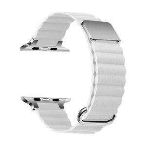 Bracelet de sport en cuir véritable de luxe avec boucle auto-agrippante pour montre Ultra 2 49 mm/41 mm/45 mm/40/44 mm/42/46 mm pour femmes et hommes IWatch - Product Image 4