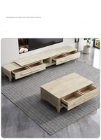 Meuble TV minimaliste et moderne de luxe en MDF avec étagère en bois et rangement pour le salon, hôtel et hôpital, canapé, table d'appoint
