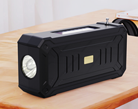 Enceinte solaire d'extérieur avec basses puissantes, lampe torche, radio FM, lecteur MP3 USB/TF, haut-parleur portable sans fil