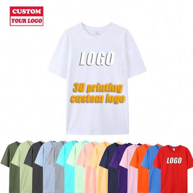 Professional Private Label Lightweight Customized Startup Brand Shirts Private Label Cotton Apparel Bulk Custom Printed T-Shirts