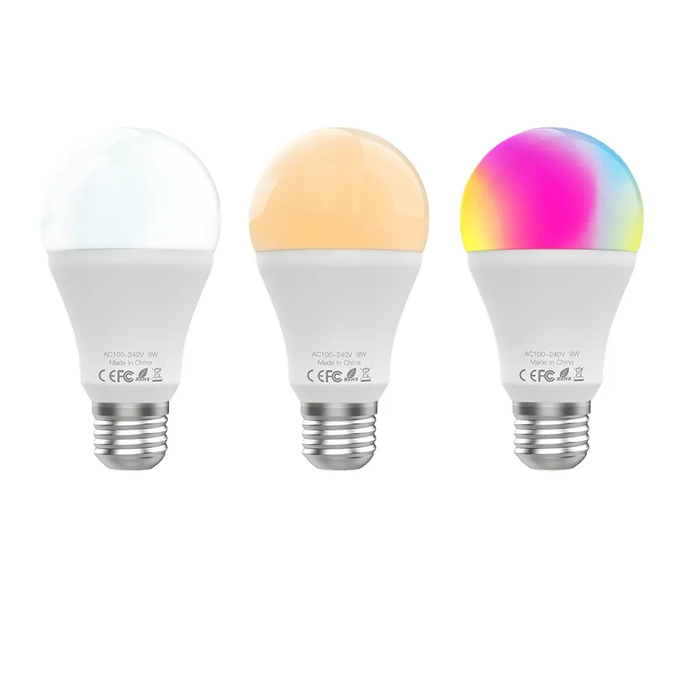 WiFi akıllı LED ampul lamba E14 RGB 2700-6500K C + W 4.5W kısılabilir akıllı yaşam Tuya APP uzaktan ses kontrolü Alexa/Google ev