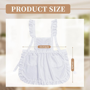 7926 élégant <span class=keywords><strong>femme</strong></span> de chambre <span class=keywords><strong>blanc</strong></span> Smock <span class=keywords><strong>tablier</strong></span> avec poche pour serveuse cuisine Restaurants cuisson Machine lavage <span class=keywords><strong>femme</strong></span> de chambre Smock <span class=keywords><strong>tablier</strong></span> - Product Image 2