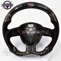 Volant de voiture en fibre de carbone avec LED pour Audi A3 (8P) Sportback A4 (B8) Avant A5 (8T) A6 (C6) A8 (D3) Q5 (8R)