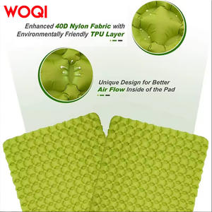 Colchoneta inflable Woqi 190x120x5cm ultraligera con bomba incorporada para senderismo y camping, 1-2 personas, verde - Product Image 5