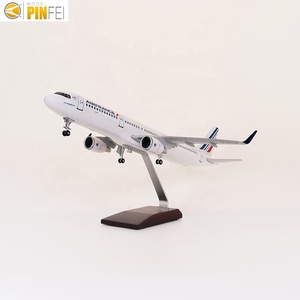 Modelo de Avión de Alta Precisión, Airbus A321 Airfrance, Tamaño 45cm, Escala 1/100, con Luz <span class=keywords><strong>LED</strong></span> - Product Image 5