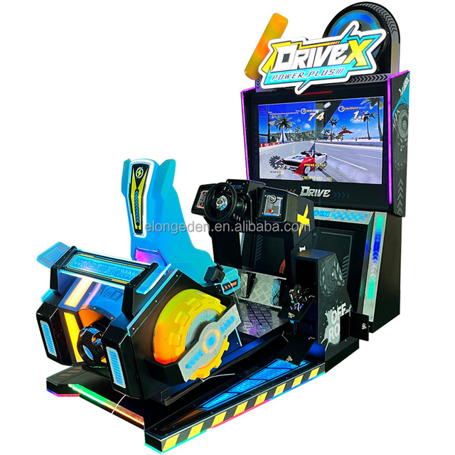 Immersion Racing Simulator 55'' Dynamic LED Lights Coin Operated Games-Immersive Driving Experience