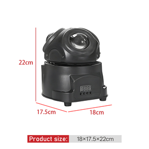 Luz móvil portátil RGBW 4 en 1 con láser verde integrado, tira de luz lateral, DMX programable, efecto de iluminación para discoteca y DJ - Product Image 1
