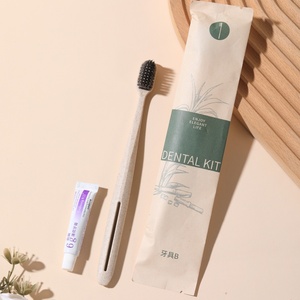 Fournitures hôtelières <span class=keywords><strong>5</strong></span> <span class=keywords><strong>étoiles</strong></span>, kit de toilette pour <span class=keywords><strong>hôtel</strong></span> 7 en 1, en paille de luxe, kit dentaire, articles de toilette jetables écologiques pour <span class=keywords><strong>hôtel</strong></span> - Product Image 3